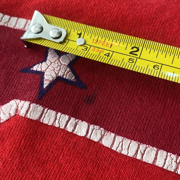 Vintage USA NEW YORK Sweatshirt Patriotic Red White & Blue Size XL (fits small) - Picture 8 of 8